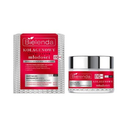 Bielenda Collagen Youth Stimulator Nourishing Repairing Antiwrinkle Cream 80 50 Ml Bielenda Collagen Youth Stimulator Nourishing Repairing Antiwrinkle Cream 80 50 Ml