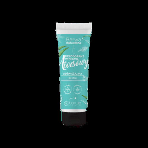 Barwa Natural Deodorant 75ml in Refreshing Foot Cream with Aloe Vera