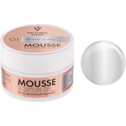 Victoria Vynn Mousse Sculpture Gel 50ml Thixotropic Gel Crystal Glass 01 Victoria Vynn Mousse Sculpture Gel 50ml Thixotropic Gel Crystal Glass 01