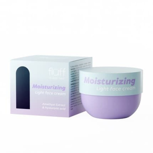 Fluff In Your Soul Moisturizing Light Face Cream With Amethyst And Hyaluronic Acid 50ml