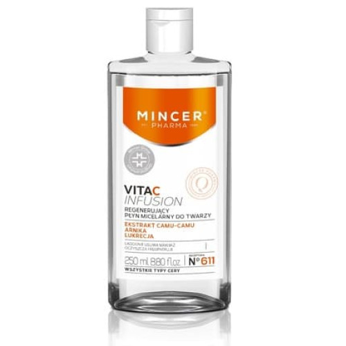 Mincer Pharma Vita C Infusion No.611 Regenerating Micellar Liquid For Face 250ml Mincer Pharma Vita C Infusion No.611 Regenerating Micellar Liquid For Face 250ml