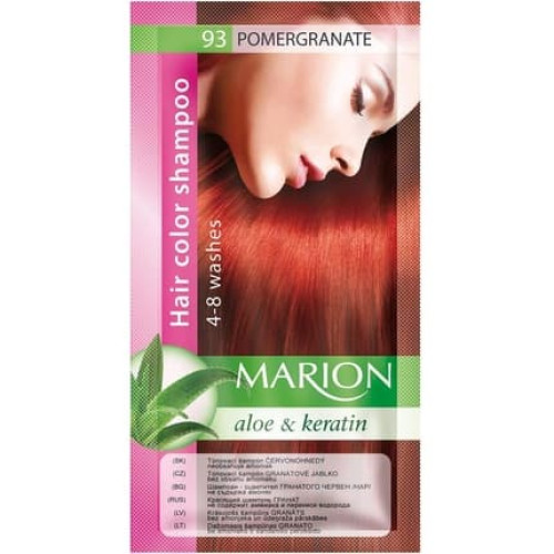 Marion Hair Dye Shampoo Bag Semi-Permanent Colour 4 to 8 Washes with Aloe