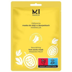Marion Nourishing Foot Mask In Socks Passion Fruit 2 X 15 Ml