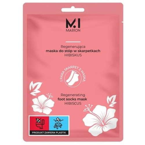 Marion Regenerating Foot Mask In Socks Hibiscus 2 X 15 Ml