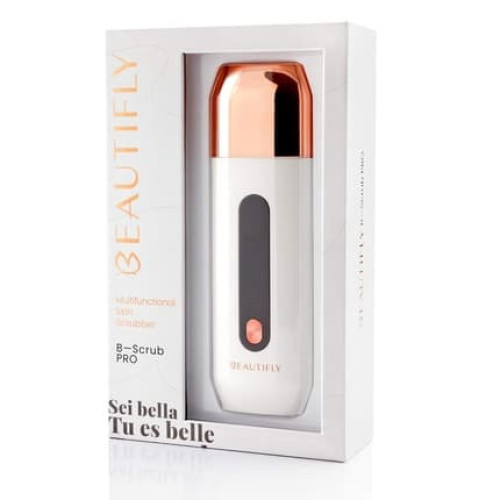 Beautifly B-Scrub Ultrasonic Exfoliating Device for Face Skin Scrubber White - Small