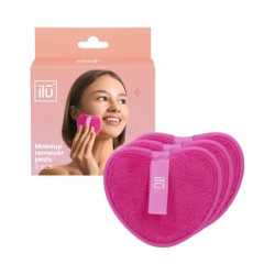 ilu Makeup Remover Pads Pink - Pack of 3 ilu Makeup Remover Pads Pink - Pack of 3