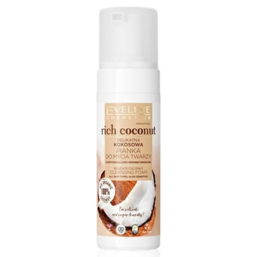 Eveline Rich Coconut Cleansing Foam Gentle Coconut Face Wash 150ml