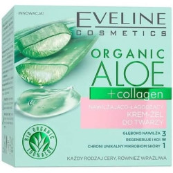 Eveline Cosmetics Organic Aloe + Collagen Moisturizing and Soothing Face Cream Gel 50ml