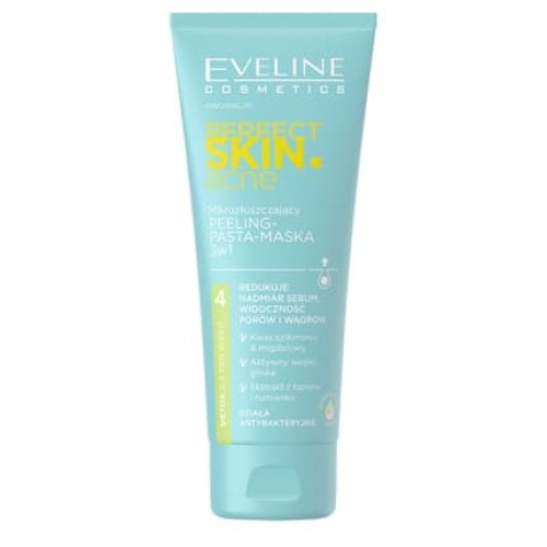 Eveline Perfect Skin Acne Micro-Exfoliating Peeling - Paste Mask 3 In 1 75ml