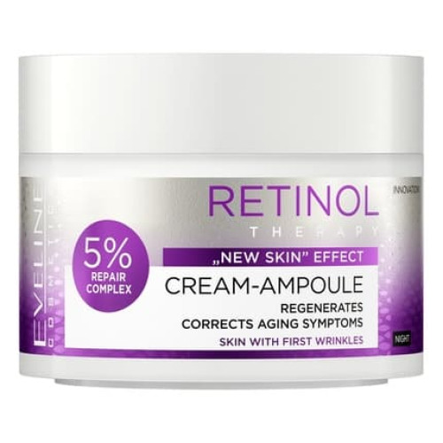 Eveline Retinol Therapy Ampoule Cream 50ml - Anti-Aging Skin Care