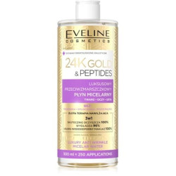 Eveline 24k Gold & Peptides Luxury Antiwrinkle Micellar Liquid 3 In 1 500 Ml