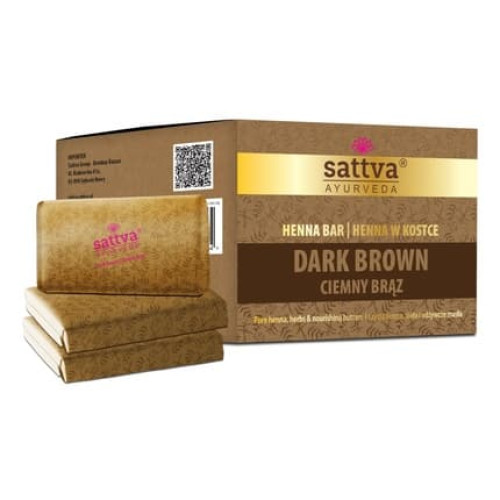 Ayurveda Henna Bar Dark Brown - 3x80g