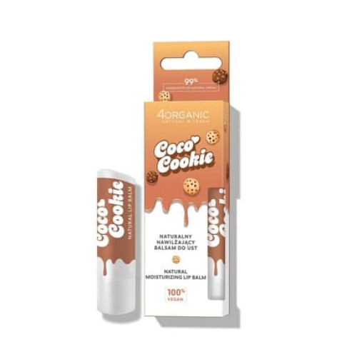 4organic Natural Lip Balm Coco Cookie 5g