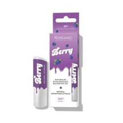 4organic Natural Lip Balm Berry Flavor 5g 4organic Natural Lip Balm Berry Flavor 5g