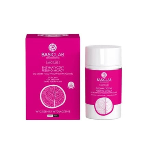 Basiclab Enzymatic Cleansing Peeling For Capillary And Sensitive Skin Soothing And Smoothing, 35 G Basiclab Enzymatic Cleansing Peeling For Capillary And Sensitive Skin Soothing And Smoothing, 35 G