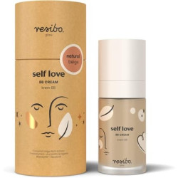 Resibo Natural Tinted Day Cream Self Love Face Cream BB Cream Moisturising Pimple Remover Make Up Foundation Concealer Sun Protection Natural Beige 30ml