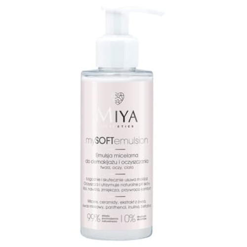 Miya Mysoft Emulsion Micellar For Makeup Removal And Cleansing 140ml