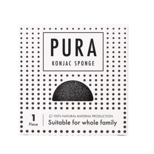 Sister Young Pura Konjac Sponge Black Facial Cleansing Sponge