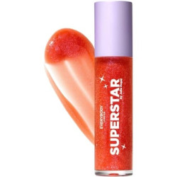 Lip Oil Glitter with Roller Applicator Sparkle Rose
