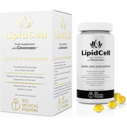 LipidCell Ceramosides Squalene Vitamin A and E Skin Hydrolipid Barrier Restoration Supplement 60 Capsules