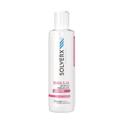 Solverx Sensitive Skin Cleansing And Makeup Removal Emulsion For Face And Eyes 200 Ml