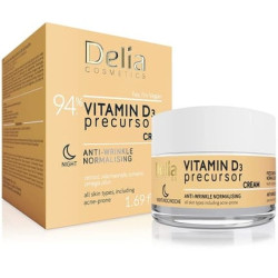 Delia Cosmetics Vitamin D3 Precursor Anti-Wrinkle Normalizing Night Cream for All Skin Types 50ml Delia Cosmetics Vitamin D3 Precursor Anti-Wrinkle Normalizing Night Cream for All Skin Types 50ml