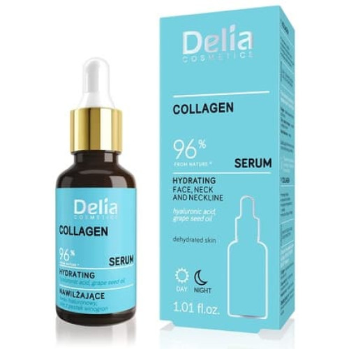 Delia Cosmetics Collagen Serum Hyaluronic Acid Treatment for Dry Skin 30ml Delia Cosmetics Collagen Serum Hyaluronic Acid Treatment for Dry Skin 30ml