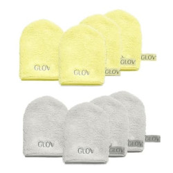 Glov Wateronly Skin Makeup Remover And Face Cleansing Glove Baby Banana 4 Pieces Silver Stone 4 Pieces Glov Wateronly Skin Makeup Remover And Face Cleansing Glove Baby Banana 4 Pieces Silver Stone 4 Pieces