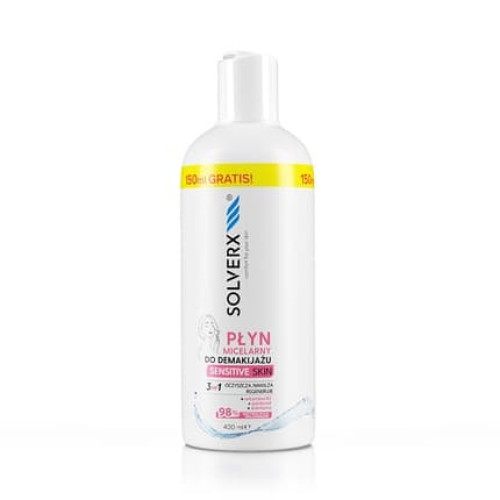 Solverx Sensitive Skin Micellar Water For Makeup Removal 250ml