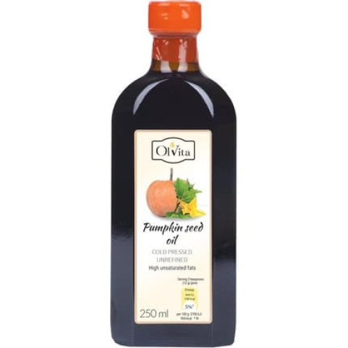 Ol'vita Raw Pumpkin Seed Oil Unrefined Cold Pressed 250ml