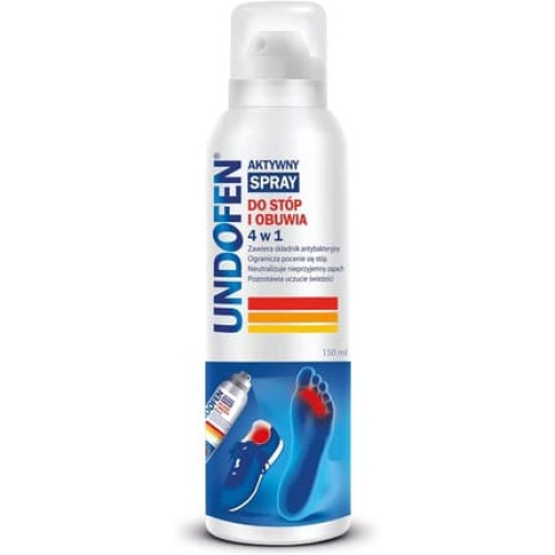 UNDOFEN 4 in 1 Foot and Shoe Spray 150ml - Contains 100% Natural Dermosoft for Antibacterial and Odor Control UNDOFEN 4 in 1 Foot and Shoe Spray 150ml - Contains 100% Natural Dermosoft for Antibacterial and Odor Control