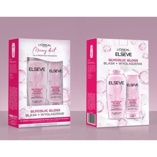 Loreal Elseve Glycolic Gloss Shampoo Conditioner Set