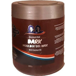 Stylin' Dredz Dark Mouldin' Gel Wax with Coconut Oil 500ml