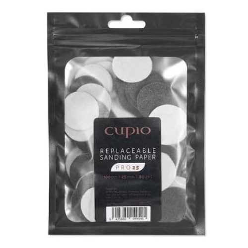 Cupio 100pack Replacement Pads For Pro25 Pedicure Disc 80