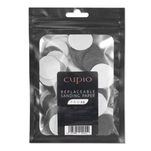 Cupio 100pack Replacement Pads For Cupio Pro25 Pedicure Disc 150