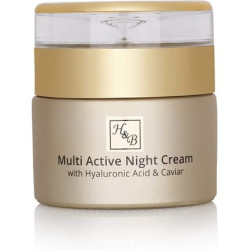 Health & Beauty Multi-Active Night Face Cream with Hyaluronic Acid and Caviar Extract for Women Enriched with Dead Sea Minerals 50ml