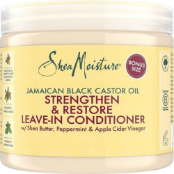 SheaMoisture Jamaican Black Castor Oil Strengthen & Restore Leave-In Conditioner for Chemically Processed, Heat Styled or Natural Hair 431ml