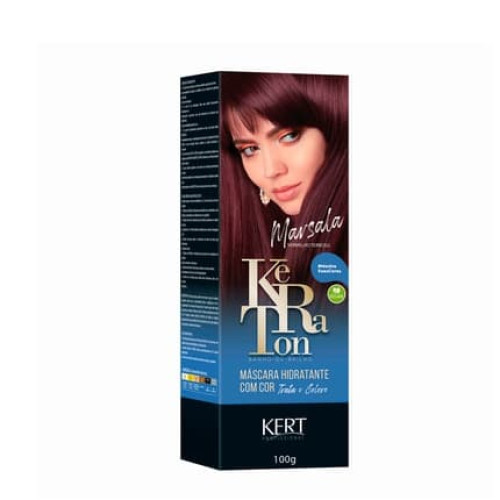 Kert Keraton Shine Bath Marsala 100g - Professional Hair Care
