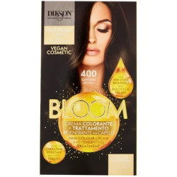 DIKSON Bloom Hair Dye Cream 400 Chestnut with Blend of Organic Oils
