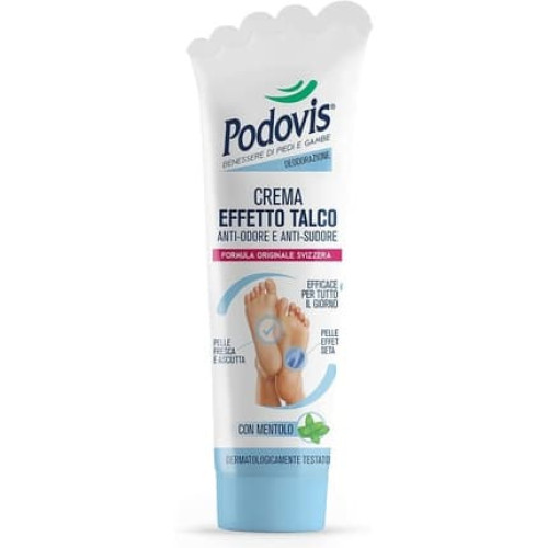 Podovis Talcum Effect Cream Anti Odour Foot Cream 100ml