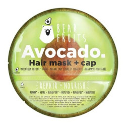 Bear Fruits Avocado Repair and Nourishing Hair Mask with Reusable Cap 20ml