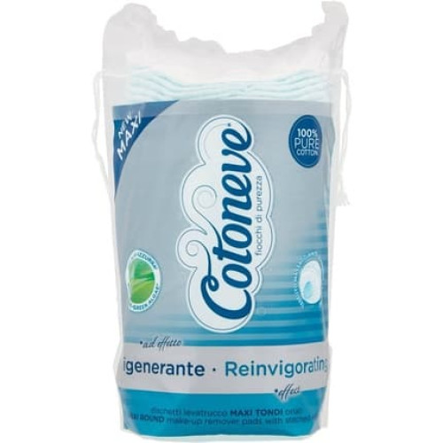 COTONEVE 3408 Special Cotton Makeup Remover Pads Light Blue 8x8x0.25cm