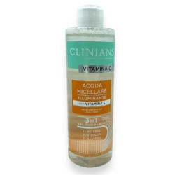 Clinians Micellar Water For Brightening Face Eyes And Lips 3 In 1 With Vitamin C 400ml