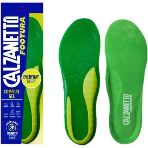 Calzanetto FOOTURA Everyday Man Lightweight Gel Insoles to Relieve Pressure and Absorb Vibration Green 38-45 Calzanetto FOOTURA Everyday Man Lightweight Gel Insoles to Relieve Pressure and Absorb Vibration Green 38-45