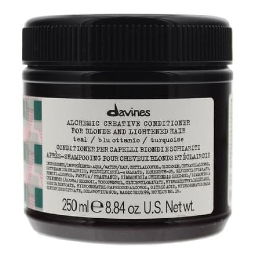 Davines Alchemic Teal Blue Creative Conditioner For Blonde Lightened Hair 250ml