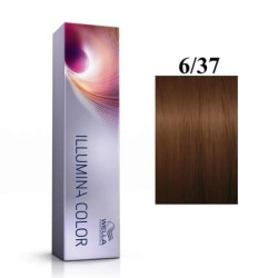 Wella Professionals Illumina Color Permanent Hair Dye 637 Dark Blonde Golden Chestnut 60 Ml