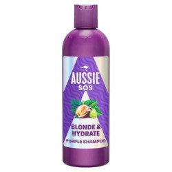 Aussie SOS Blonde & Hydrate Purple Shampoo 500ml for Bleached and Highlighted Hair Aussie SOS Blonde & Hydrate Purple Shampoo 500ml for Bleached and Highlighted Hair