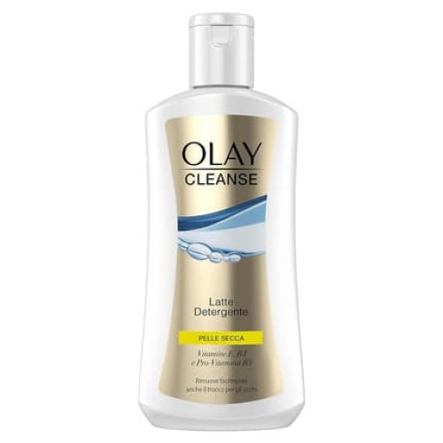 Olay Cleanse Cleansing Milk for Dry Skin, Removes Eye Makeup Effortlessly 200ml