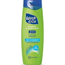 Wash & Go 2 in 1 Anti-Dandruff Shampoo and Conditioner 200ml