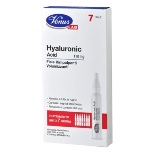 Venus Lab 7 Fiale Hyaluronic Acid Rimpolpanti E Volumizzanti 110 Mg